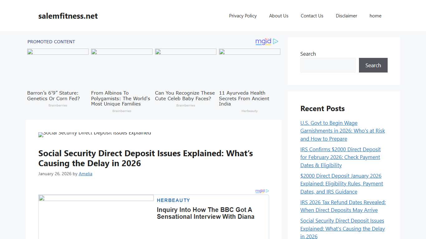 Social Security Direct Deposit Issues Explained: What’s Causing the Delay in 2026